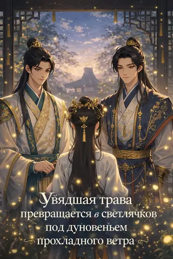 Увядшая трава превращается в светлячков под дуновеньем прохладного ветра