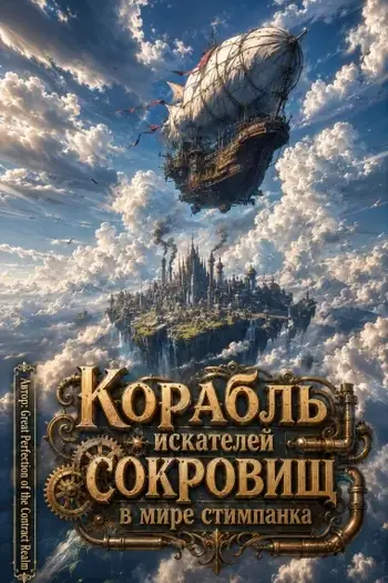 Корабль искателей сокровищ в мире стимпанка