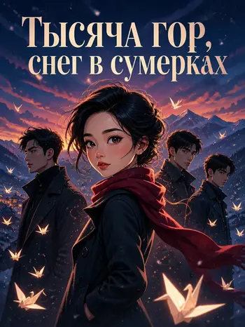 Тысяча гор, снег в сумерках