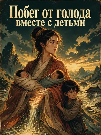 Побег от голода вместе с детьми