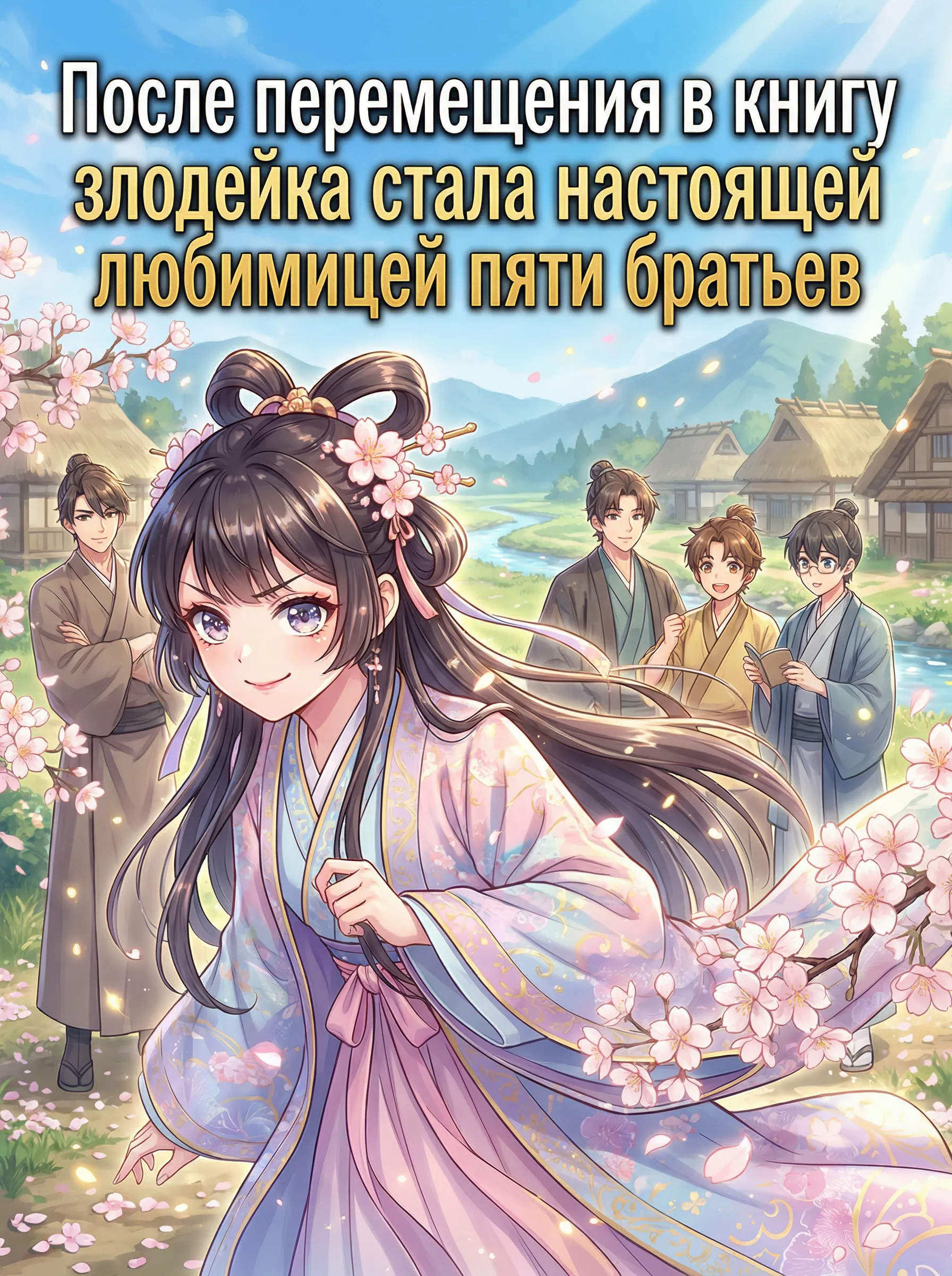 После перемещения в книгу злодейка стала настоящей любимицей пяти братьев